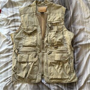 Vintage 90’s Eddie Bauer Utility Vest Safari/Fishing/Outdoor Multi-Pocket Vest